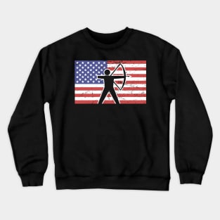 American Flag & Archery Crewneck Sweatshirt